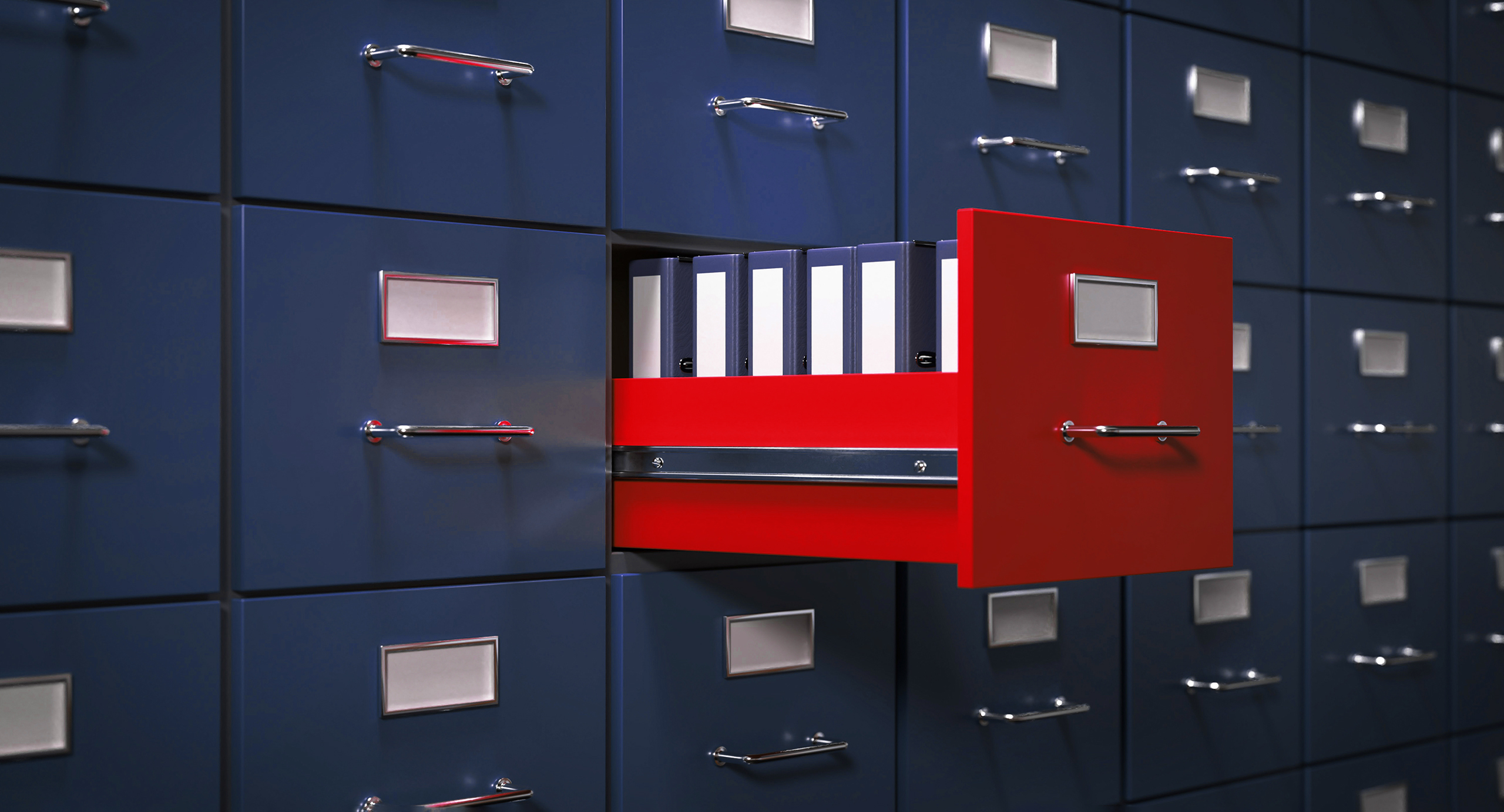 3D Illustration Aktenschrank