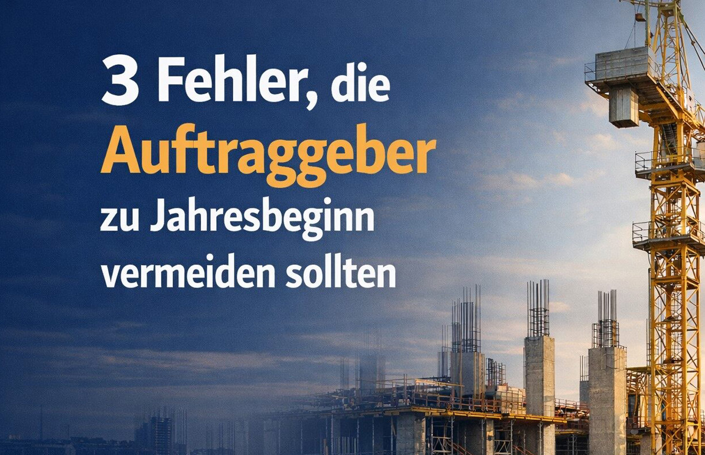 Drei baurechtliche Fehler
